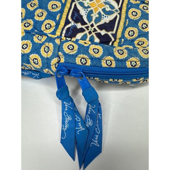 Vera Bradley Tall Tote Bag Riviera Blue Retired Pattern Quilted Cotton Cottage - Picture 10 of 14